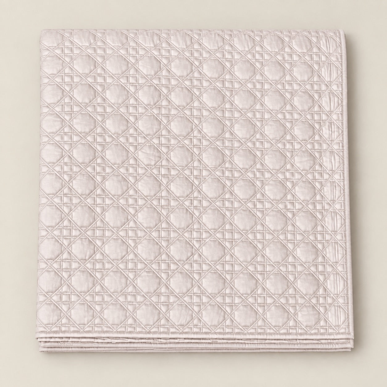 Aurelia Lattice Quilted Cotton Sateen Bed Cover Set with Pillow Cases - Home Artisan