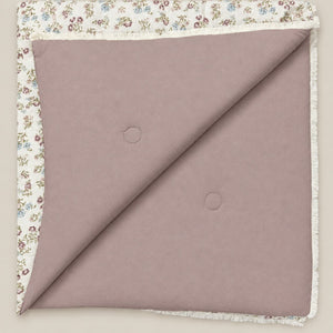 Rosalie Ivory & Dusty Mauve Floral 6-Piece King Size Comforter Bedding Set - Home Artisan