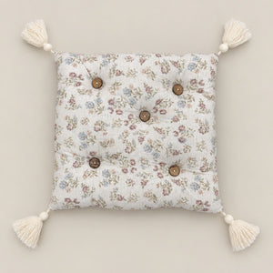 Rosalie Ivory & Dusty Mauve Floral 6-Piece King Size Comforter Bedding Set - Home Artisan