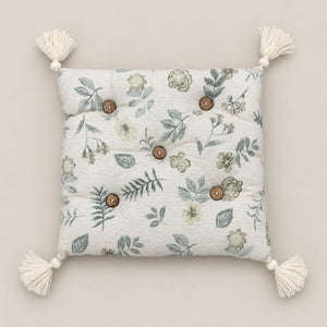 Sylvie Ivory & Sage Green Botanical 6-Piece King Size Comforter Bedding Set - Home Artisan