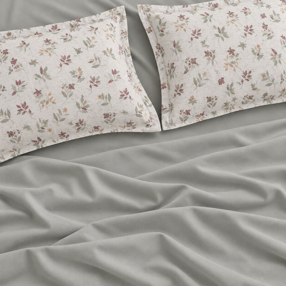 Elara Ivory & Sage Multicolour Floral 6-Piece King Size Comforter Bedding Set - Home Artisan