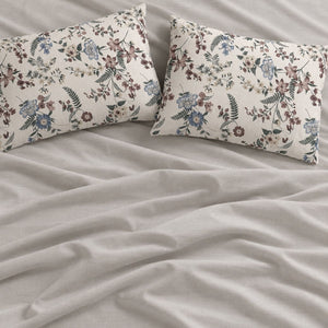 Zinnia Multicolour Botanical Floral 6-Piece King Size Comforter Bedding Set - Home Artisan