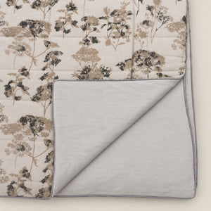 Verbena Beige Botanical Floral 6-Piece King Size Comforter Bedding Set - Home Artisan