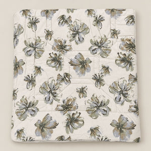 Magnolia Sage Green Floral 6-Piece King Size Comforter Bedding Set - Home Artisan