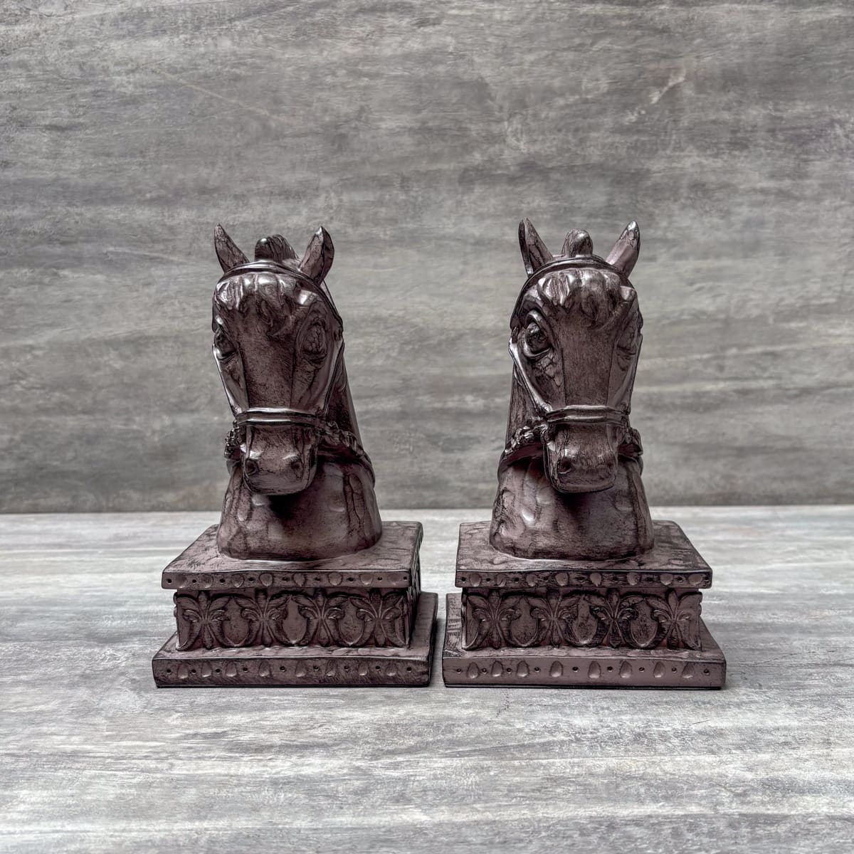 Vintage Horse Head Bookends - Home Artisan