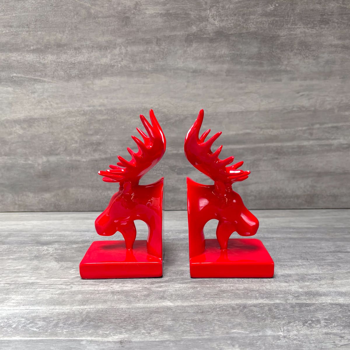 Red Moose Bookends - Home Artisan