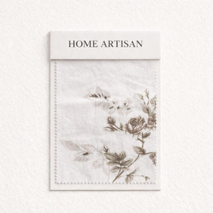 Cottage Rose Coffee Brown 200TC Cotton Percale Bed Sheet - Home Artisan