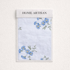 Daisy Dreams Blue 200TC Cotton Percale Bed Sheet - Home Artisan