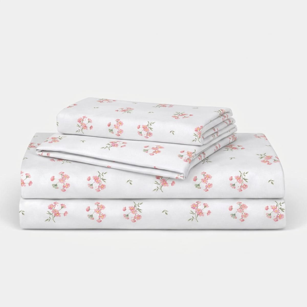 Daisy Dreams Peach 200TC Cotton Percale Bed Sheet - Home Artisan