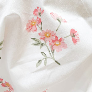 Daisy Dreams Peach 200TC Cotton Percale Bed Sheet - Home Artisan