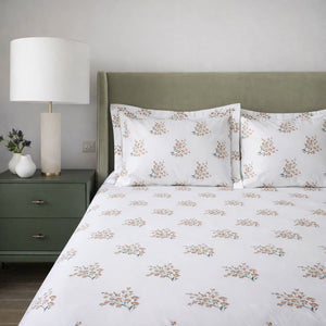 Forget Me Not Powder Pink 250TC Cotton Percale Bed Sheet - Home Artisan