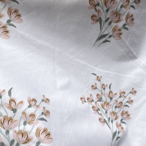 Forget Me Not Powder Pink 250TC Cotton Percale Bed Sheet - Home Artisan