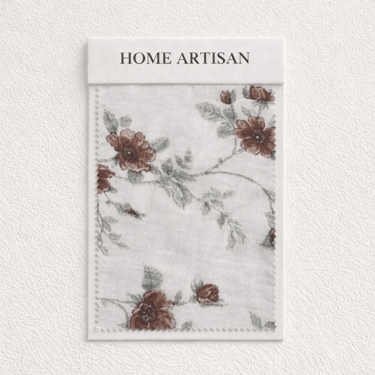 Cottage Wildflowers Brown 250TC Cotton Percale Bed Sheet - Home Artisan