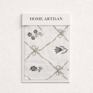 Wildflower Mesh Grey 250TC Cotton Percale Bed Sheet - Home Artisan