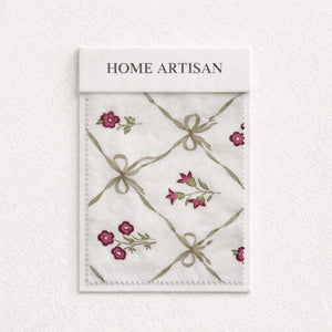 Wildflower Mesh Pink 250TC Cotton Percale Bed Sheet - Home Artisan