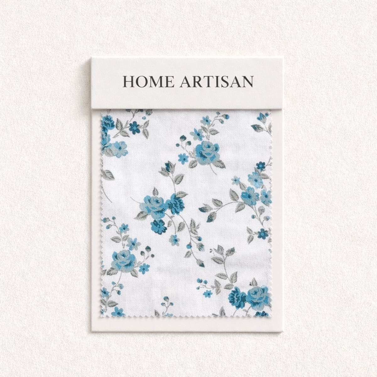 La Vie En Rose Blue 250TC Cotton Percale Bed Sheet - Home Artisan