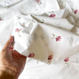 Spring Days Pink 250TC Cotton Percale Bed Sheet - Home Artisan