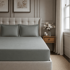 Eucalyptus Green 300TC Cotton Bed Sheet - Home Artisan