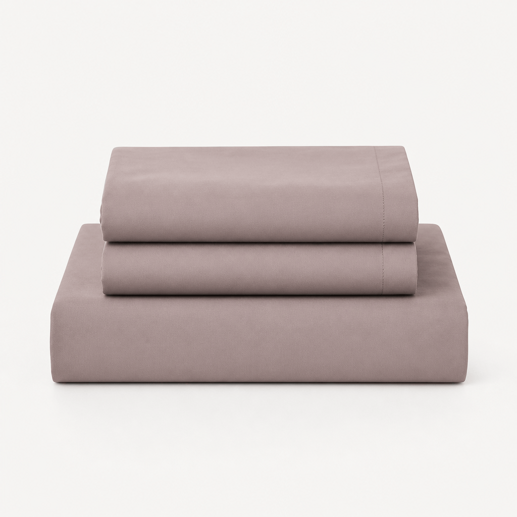 Taupe Brown 300TC Cotton Bed Sheet - Home Artisan