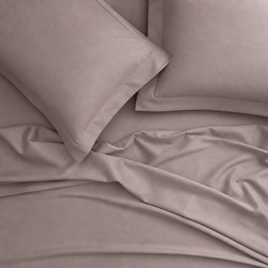 Taupe Brown 300TC Cotton Bed Sheet - Home Artisan