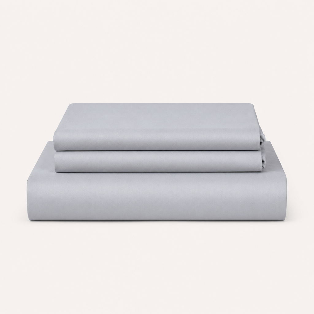 Powder Blue 300TC Cotton Bed Sheet - Home Artisan