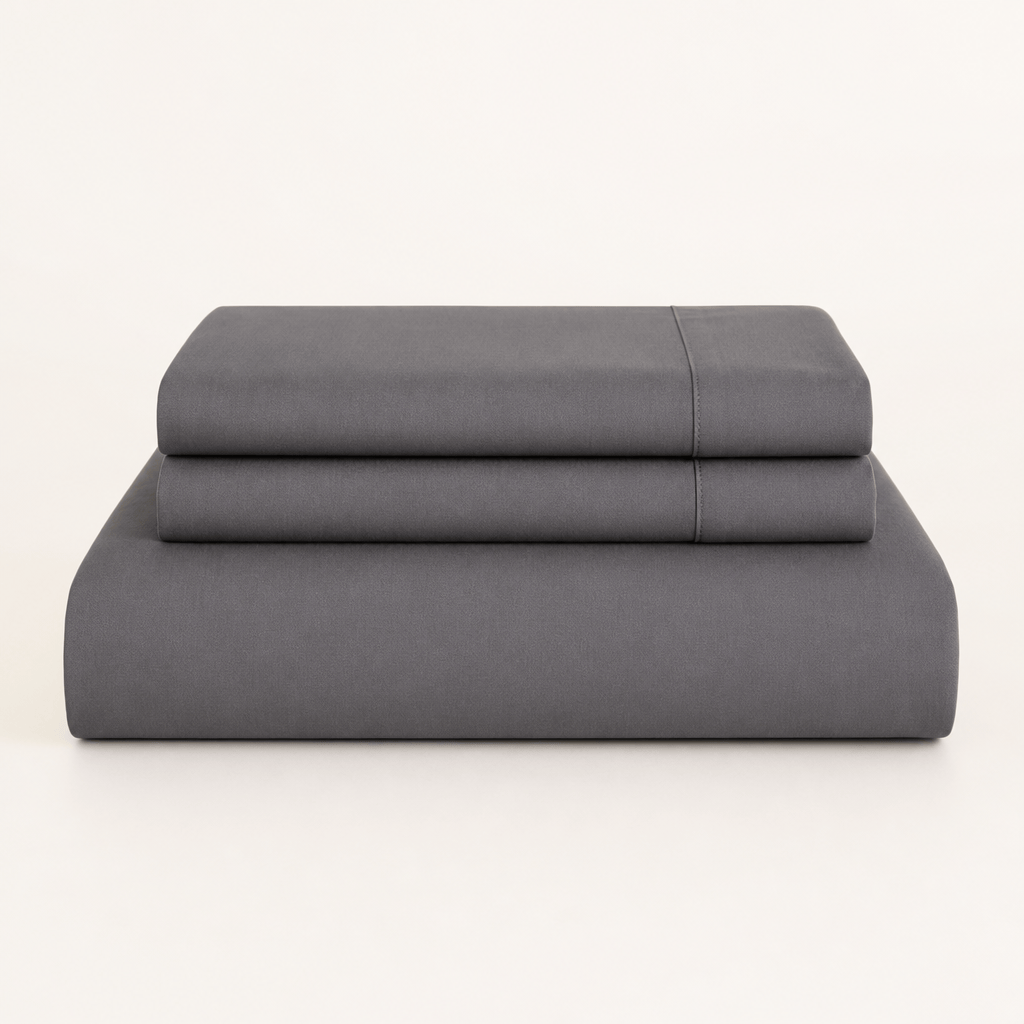 Dark Grey 300TC Cotton Bed Sheet - Home Artisan