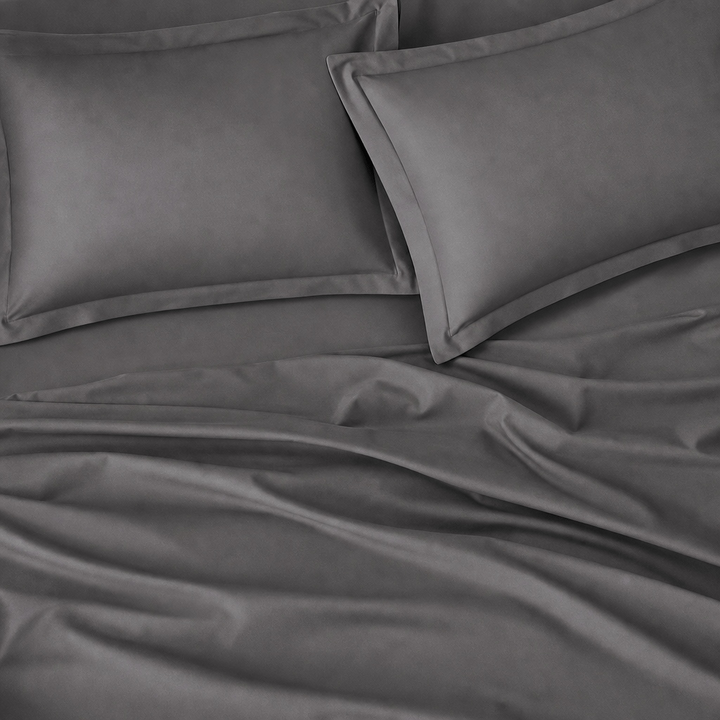 Dark Grey 300TC Cotton Bed Sheet - Home Artisan