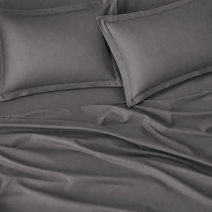 Dark Grey 300TC Cotton Bed Sheet - Home Artisan