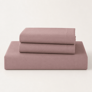 Dusty Rose 300TC Cotton Bed Sheet - Home Artisan