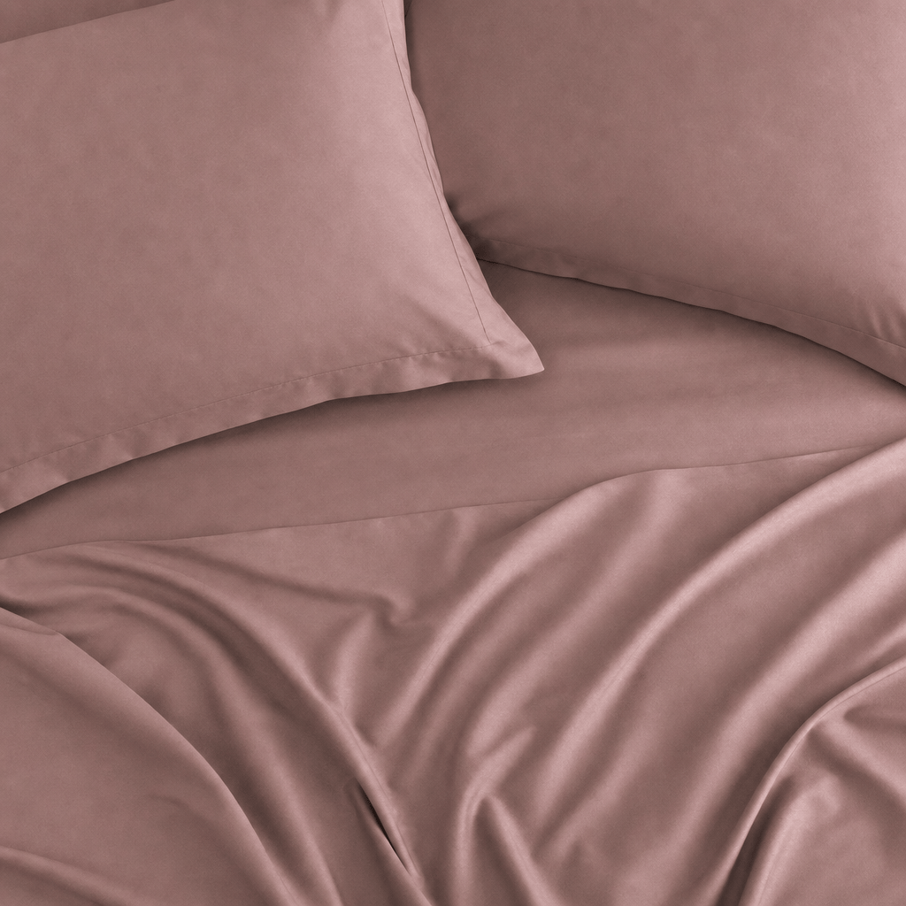 Dusty Rose 300TC Cotton Bed Sheet - Home Artisan