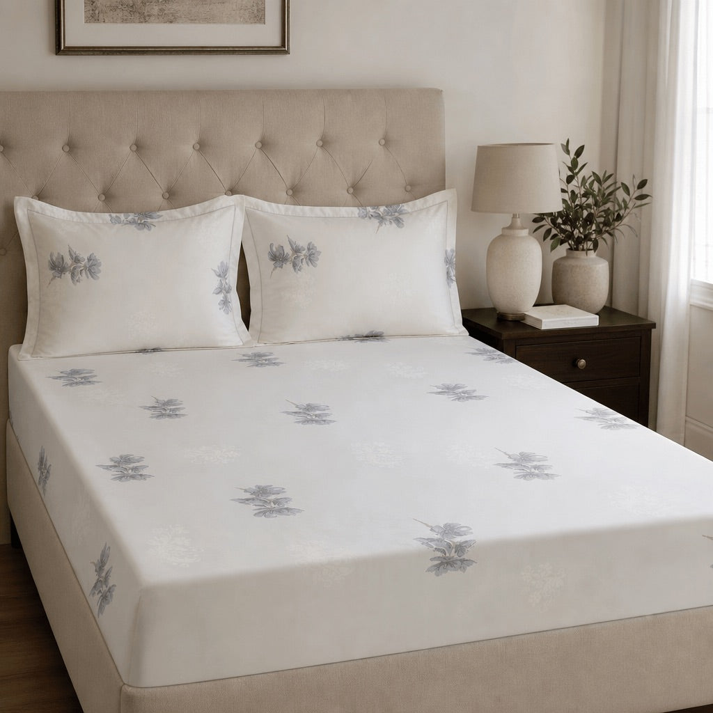 Laura 400 TC Cotton Bed Sheet - Home Artisan