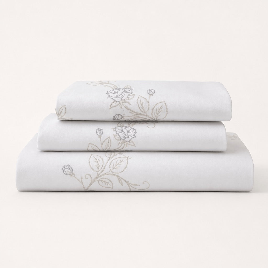 Cordelia 400 TC Cotton Bed Sheet - Home Artisan