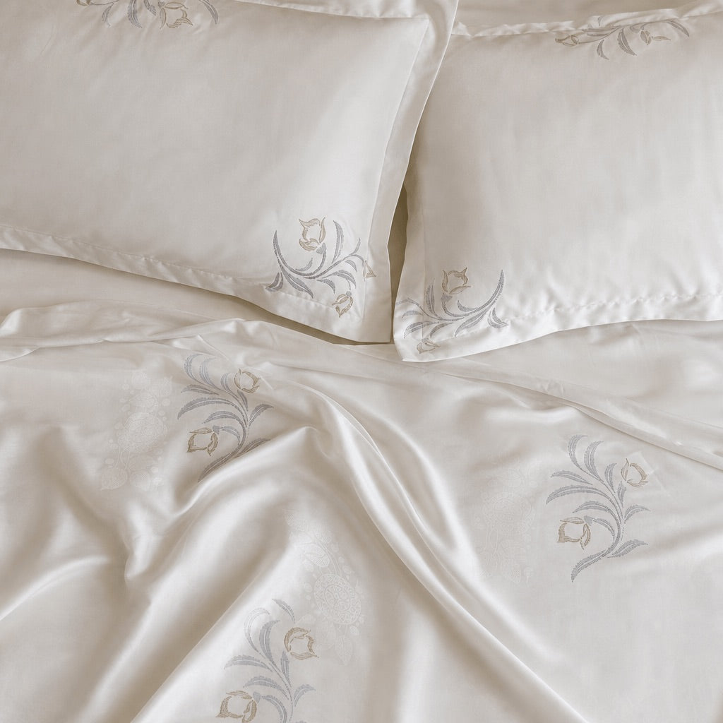 Olivia 400 TC Cotton Bed Sheet - Home Artisan