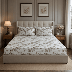 Marie Cottage Wildflowers 300TC Cotton Bed Sheet - Home Artisan