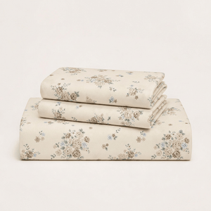 Kenneth Vintage Floral Garden 400TC Cotton Bed Sheet - Home Artisan