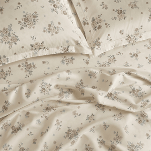 Kenneth Vintage Floral Garden 400TC Cotton Bed Sheet - Home Artisan