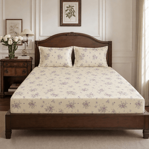 Pauline Vintage Floral Garden 400TC Cotton Bed Sheet - Home Artisan