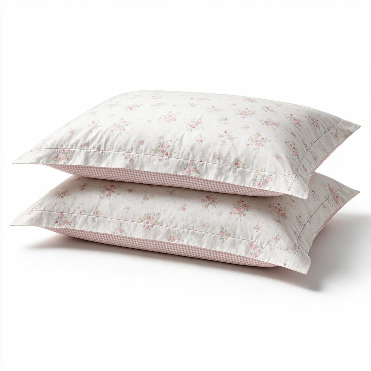 Blossom Mist Pink Floral 300TC Cotton Bedsheet - Home Artisan