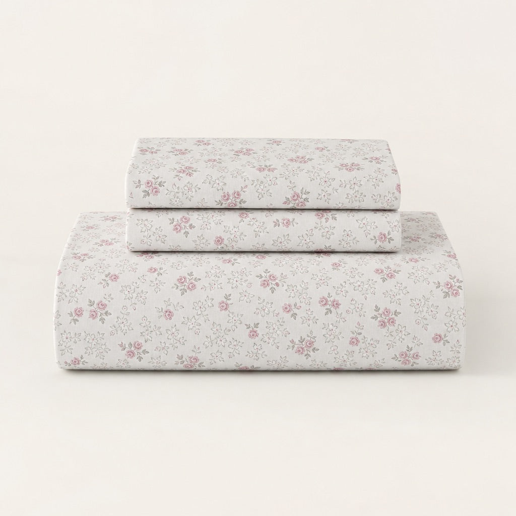 Cedar Bloom Floral 300TC Cotton Bedsheet - Home Artisan