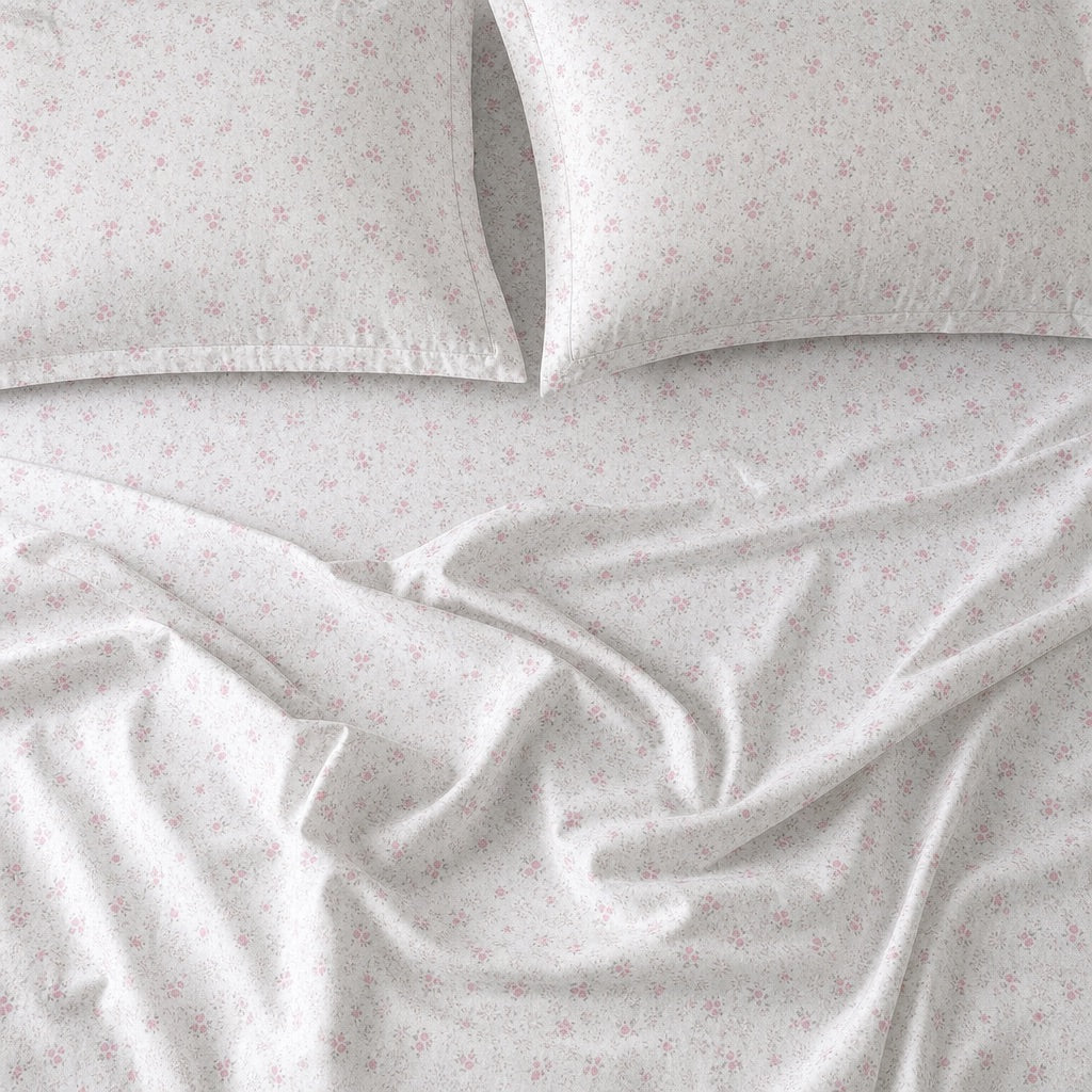 Cedar Bloom Floral 300TC Cotton Bedsheet - Home Artisan