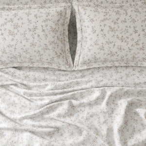 Dewdrop Meadow Floral 300TC Cotton Bedsheet - Home Artisan