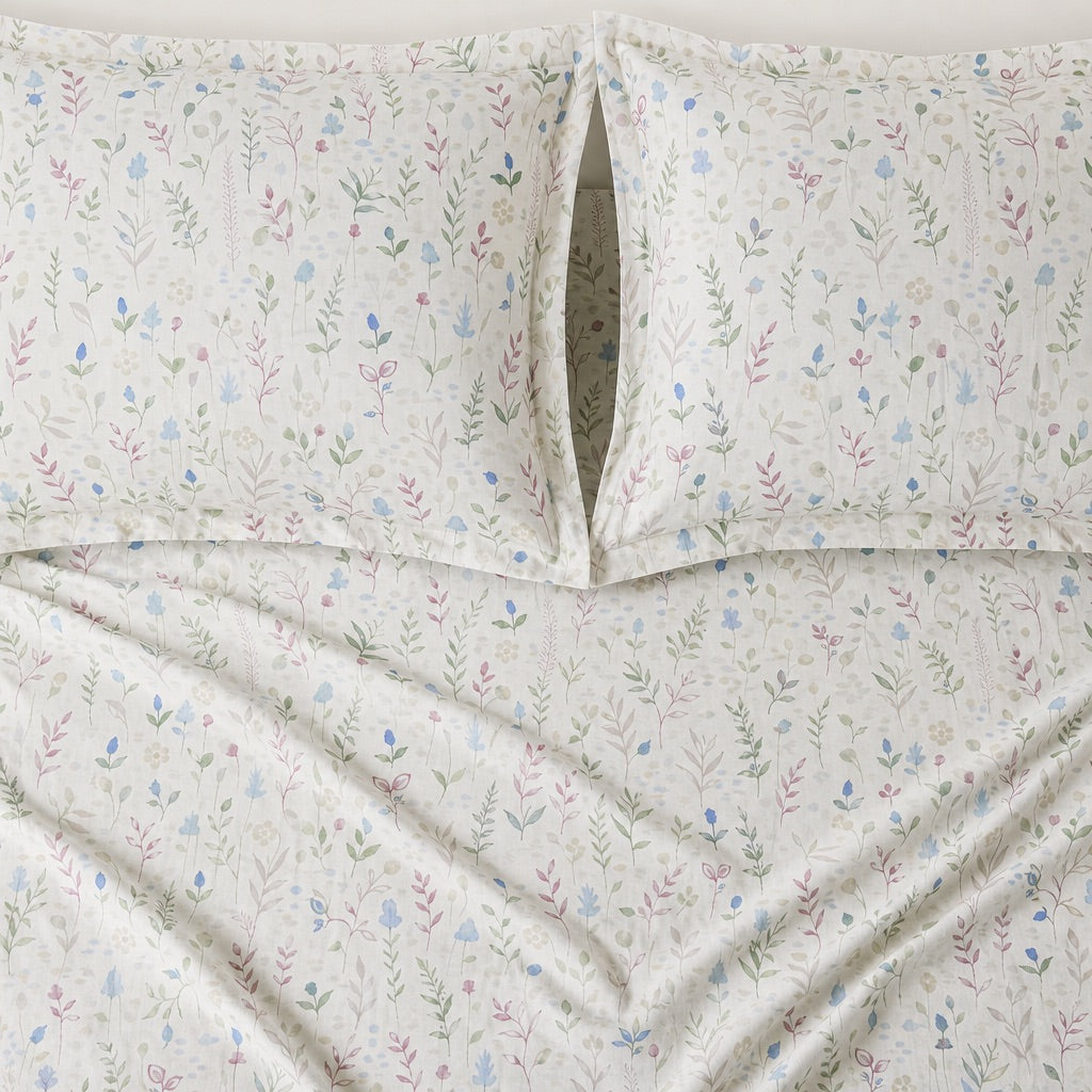 Everfield Wildflower 300TC Cotton Bedsheet - Home Artisan