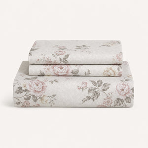 Juniper Rose Garden 300TC Cotton Bedsheet - Home Artisan
