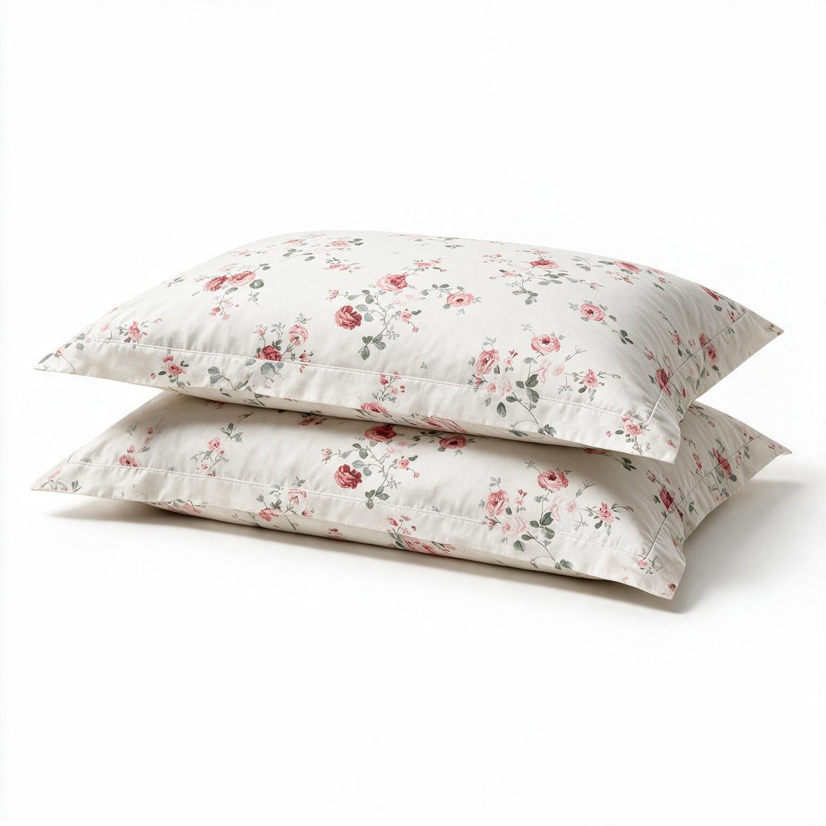 Meadow Frost Floral 300TC Cotton Bedsheet - Home Artisan