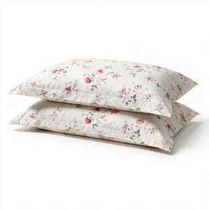 Meadow Frost Floral 300TC Cotton Bedsheet - Home Artisan