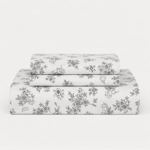 Oakhaven Blue Blossom 300TC Cotton Bedsheet - Home Artisan