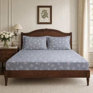 Pearl Damask 300TC Cotton Bedsheet - Home Artisan