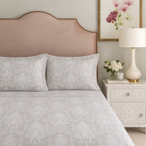 Quartz Botanical Floral 300TC Cotton Bedsheet