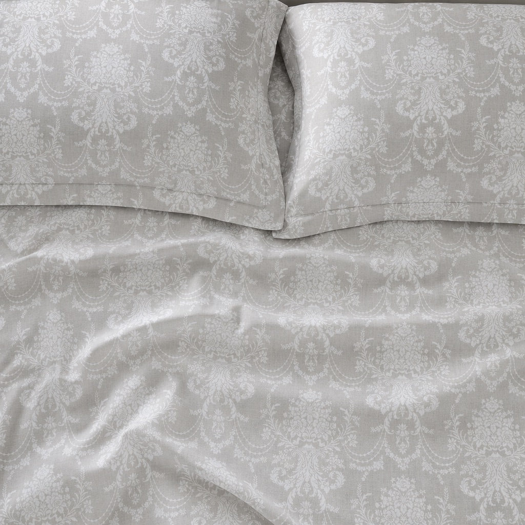 Quartz Botanical Floral 300TC Cotton Bedsheet - Home Artisan