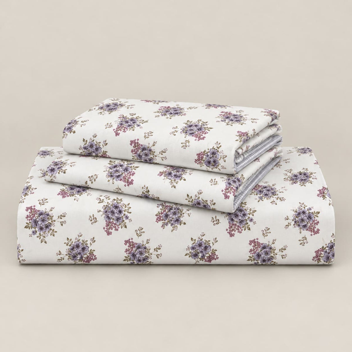 Azalea Lilac Bouquet Bed Sheet - Home Artisan